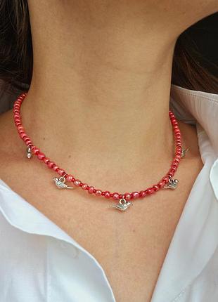 Чокер з пташками