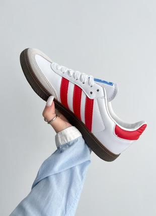 Adidas samba og 'white scarlet'6 фото