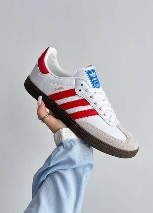 Adidas samba og 'white scarlet'8 фото