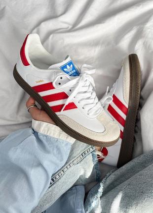 Adidas samba og 'white scarlet'7 фото