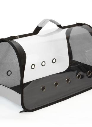 Сумка для переноски кошек и собак 50x25x27 см cosmopet cp-10l grey