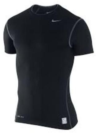 Компрессионка, рашгард nike pro combat core  copmpression  ss top2 фото