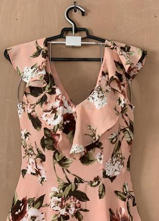 Нежное цветочное платье сукэнка для дюймовочки3 фото