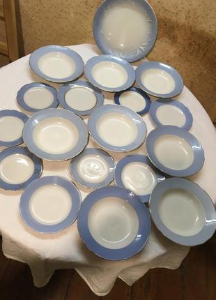 Набор посуды 109 шт тарелки салатники соусники селедочницы завода буды4 фото