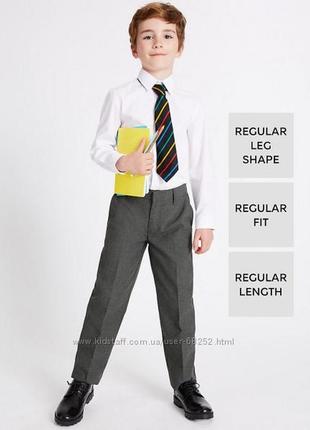 Штаны школьные marks &amp; spenser. размер 15-16 лет. серые.