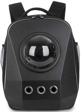 Рюкзак для перенесення котів та собак з ілюмінатором cosmopet cosmopet cp-22 black