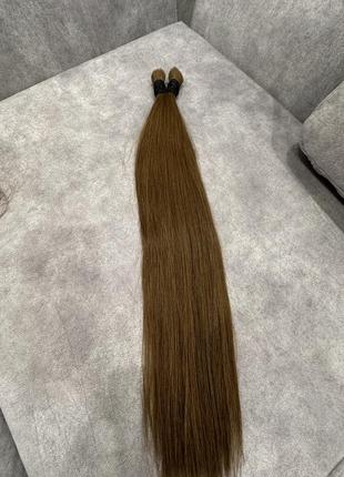 Натуральные русые волосы для наращивания