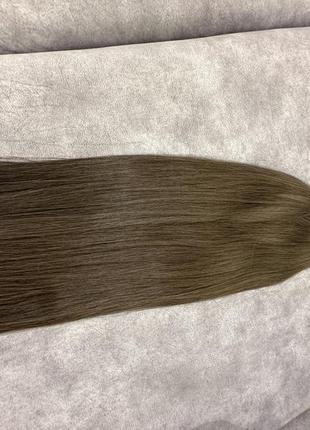 Натуральные русые волосы для наращивания