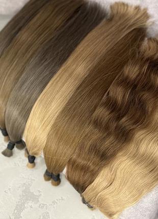 Натуральные русые волосы для наращивания