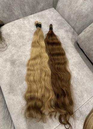 Натуральные русые волосы для наращивания