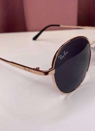 Очки ray-ban солнцезащитные черные5 фото