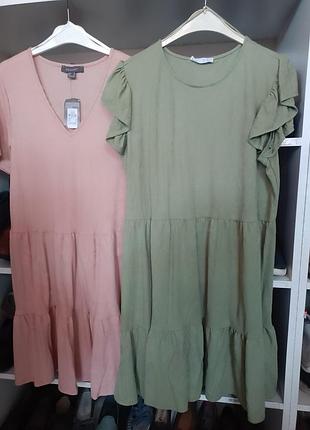 Платье сарафан воланами ярусне р.м(10),l(12-14)