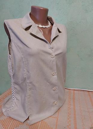 Легкая летняя жилетка рубашка