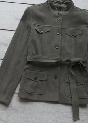 Шикарная куртка пиджак в стиле милитари с поясом от e-vie5 фото