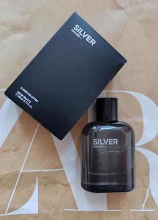 Чоловічі парфуми zara man silver 80ml духи zara silver