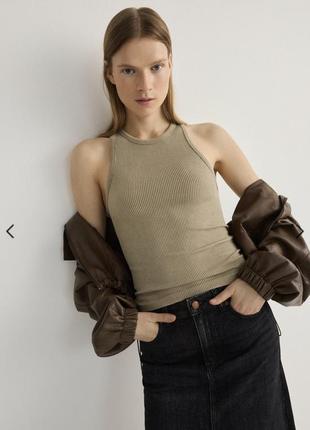 Майка в рубчик reserved