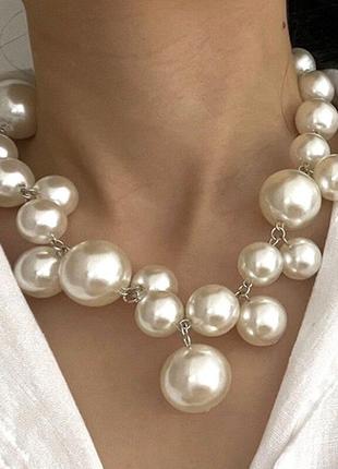 Намисто зі штучними перлинами