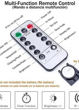 Світлодіодна водонепроникна гірлянда-завіса штора 3*3м usb c пультом тепло-білий5 фото