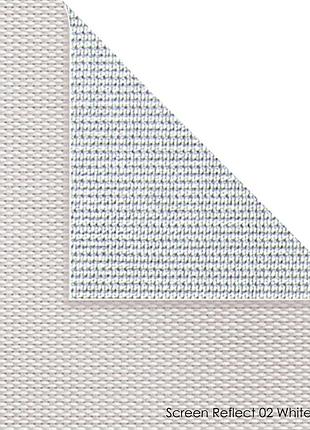 Тканевые ролеты screen reflect-02 white-beige-