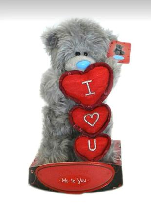 Мишка teddy c cердечками /10537/