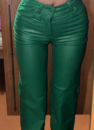Штани брюки джинси зелені sinsay