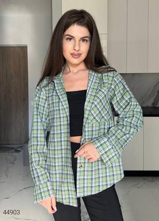 Сорочка у клітинку жіноча