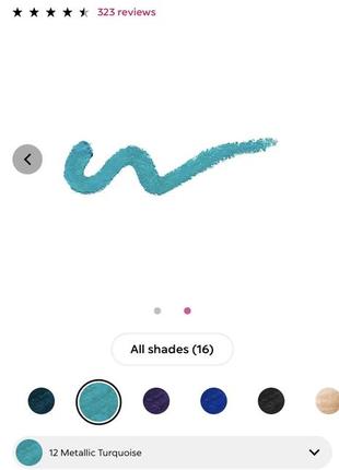 Олівець для очей kiko milano intense colour long lasting eyeliner (12 metallic turquoise)2 фото