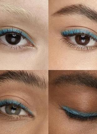 Олівець для очей kiko milano intense colour long lasting eyeliner (12 metallic turquoise)5 фото