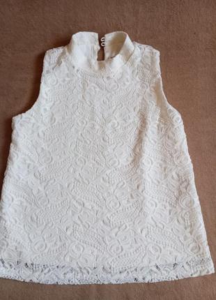 Мереживна футболка блуза