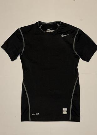 Компрессионка, рашгард nike pro combat core  copmpression  ss top3 фото