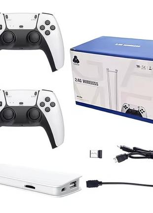 Игровая приставка m15 64gb беспроводные джойстики, приставка консоль для тв mini game stick hdmi 1080p