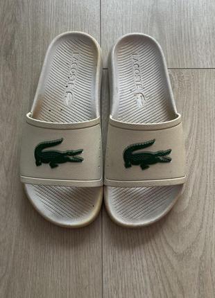 Резиновые тапки, шлепанцы lacoste 41 размера