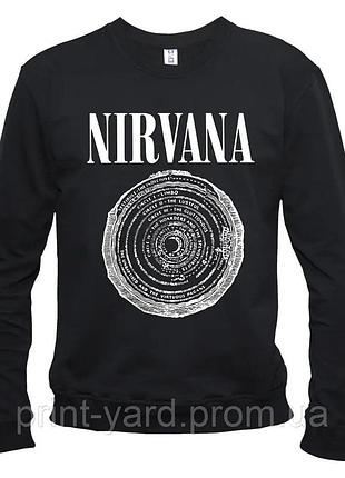Свитшот черный loys music nirvana print