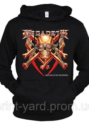 Толстовка чорна loys music megadeth rock