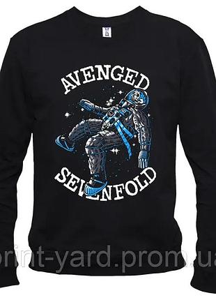 Свитшот черный loys music avenged sevenfold rock style