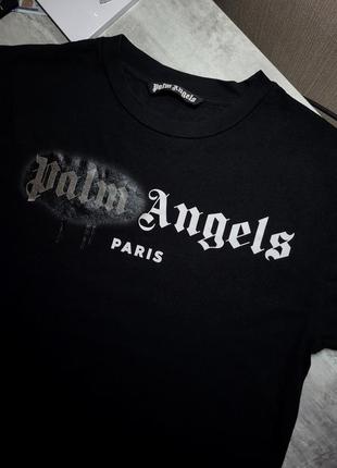 Футболка palm angels paris sprayed logo t-shirt6 фото