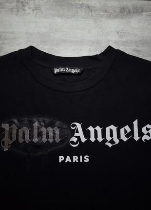 Футболка palm angels paris sprayed logo t-shirt7 фото