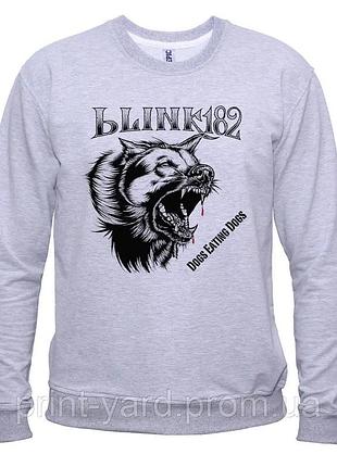 Свитшот серый loys music blink 182