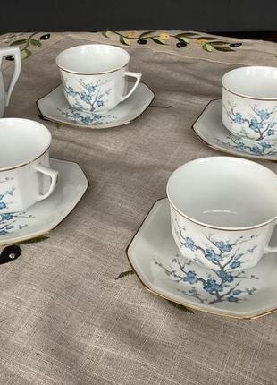 Чайные пары! лимо limoges! франция! 4 шт!