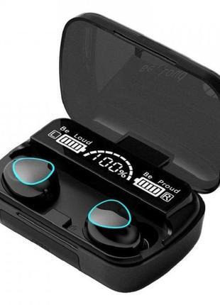 Наушники беспроводные bluetooth mdr tws m10 8280 в кейсе, черные
