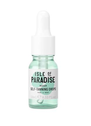 Каплі для автозасмаги isle of paradise self tanning natural glow face drops