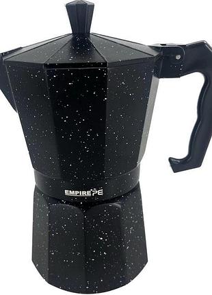 Кофеварка гейзерная empire делукс em-6602 0.2 л, черная