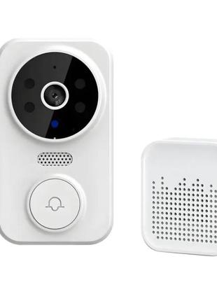Звонок дверной ukc m8 wi-fi с камерой, белый