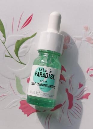 Капли для автозагара isle of paradise self tanning natural glow face drops2 фото