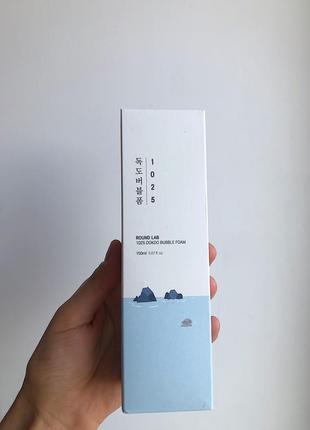 Очищающая пенка round lab 1025 dokdo bubble foam, 150 ml, раунд лаб, докдо