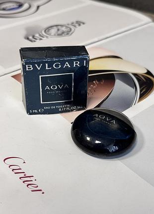Туалетная вода bvlgari aqva pour homme 5 мл миниатюра