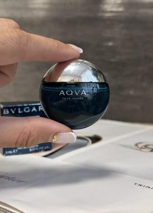Туалетная вода bvlgari aqva pour homme 5 мл миниатюра