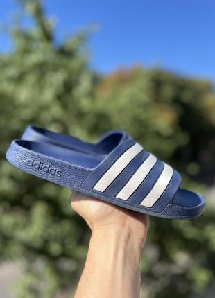 Adidas тапочки оригинал 39 размер синие адидас тапки