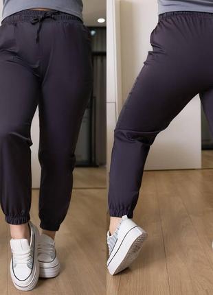 Штани-джогери жіночі 453 сірий