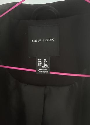 Укороченный черный пиджак new look2 фото